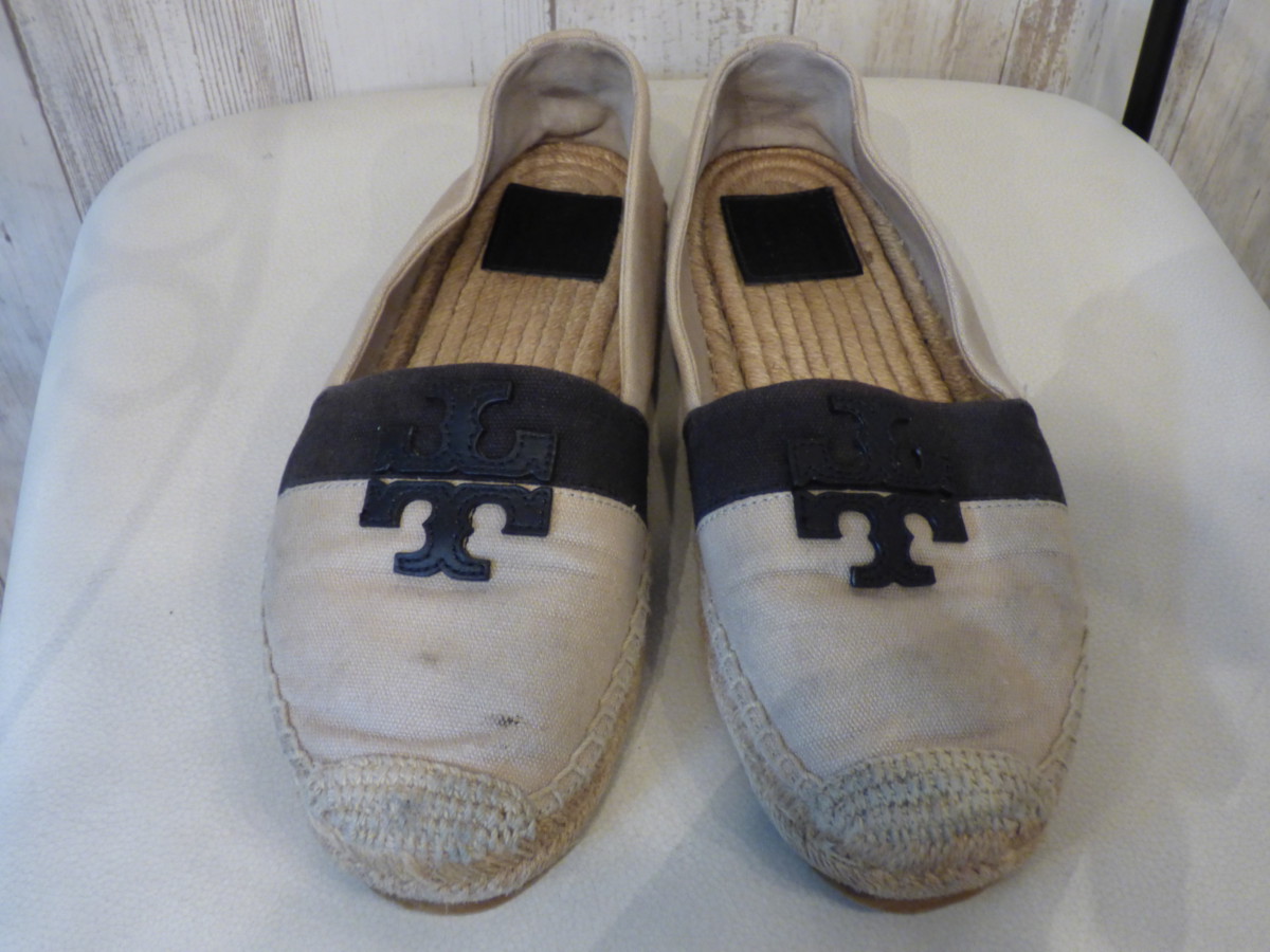 TORY BURCH（トリーバーチ）ジュート素材のエスパドリーユの割れた靴底 