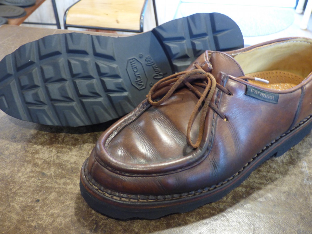 【Paraboot 】フランス製　ビブラムソール新品張替え済 Paraboot（パラブーツ）ミカエルを軽いビブラム2640ガムライトソール