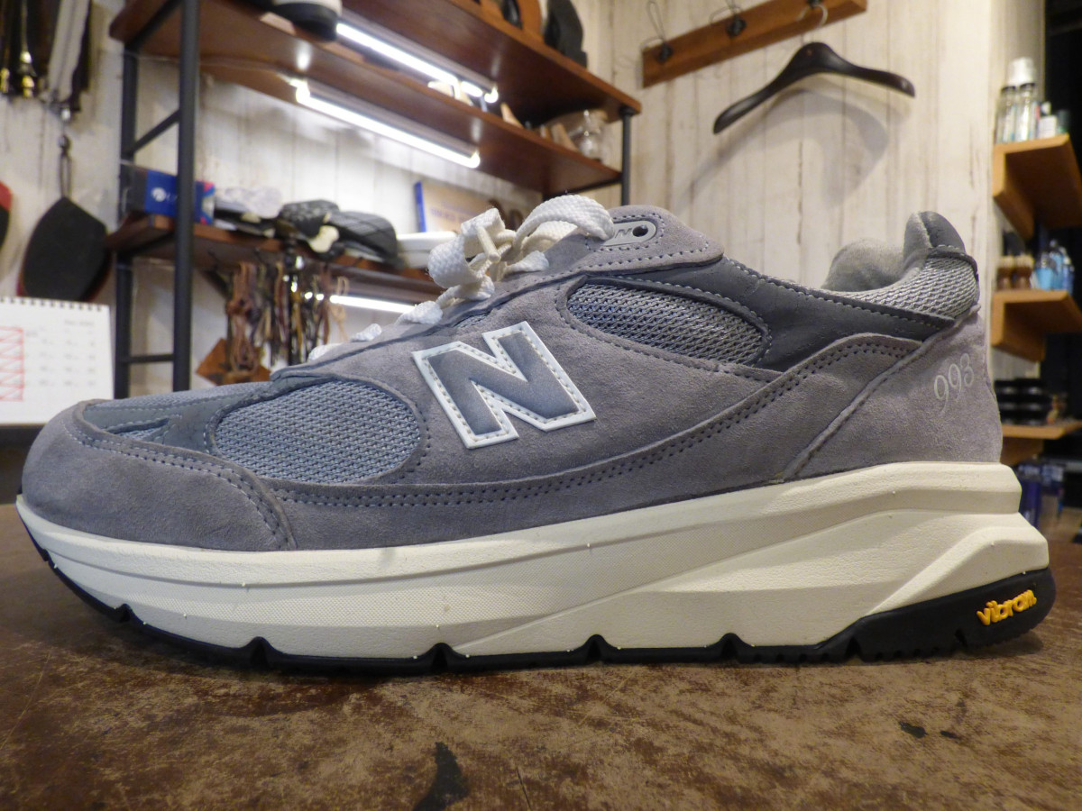 new balance（ニューバランス）993をビブラム893Cソールでオールソール