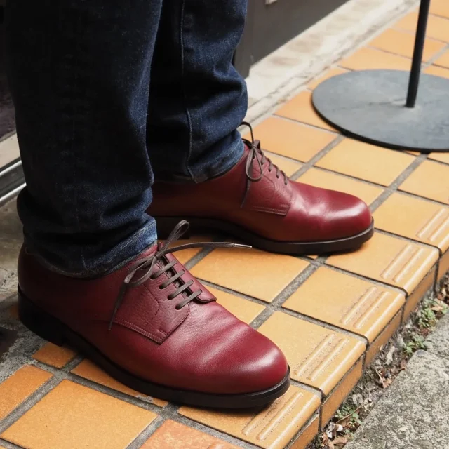 【VASS/ヴァーシュ】3アイレットダービー WELD Vフロント3アイレットダービー | S·G LEATHERS